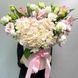 "Tenderness in Pink" &mdash; hydrangea & eustoma flower box