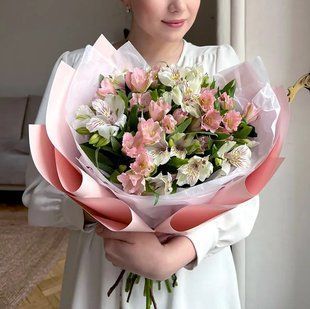 Bouquet of alstroemerias