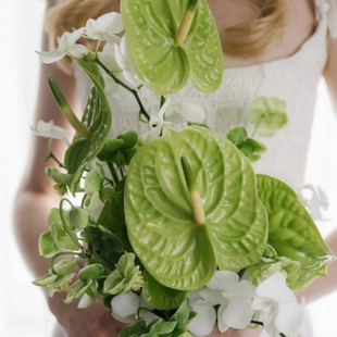 Green exotic bridal bouquet
