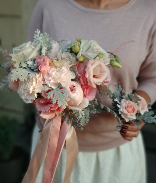 Bouquet of the Bride &ldquo;Peach Dawn&rdquo;